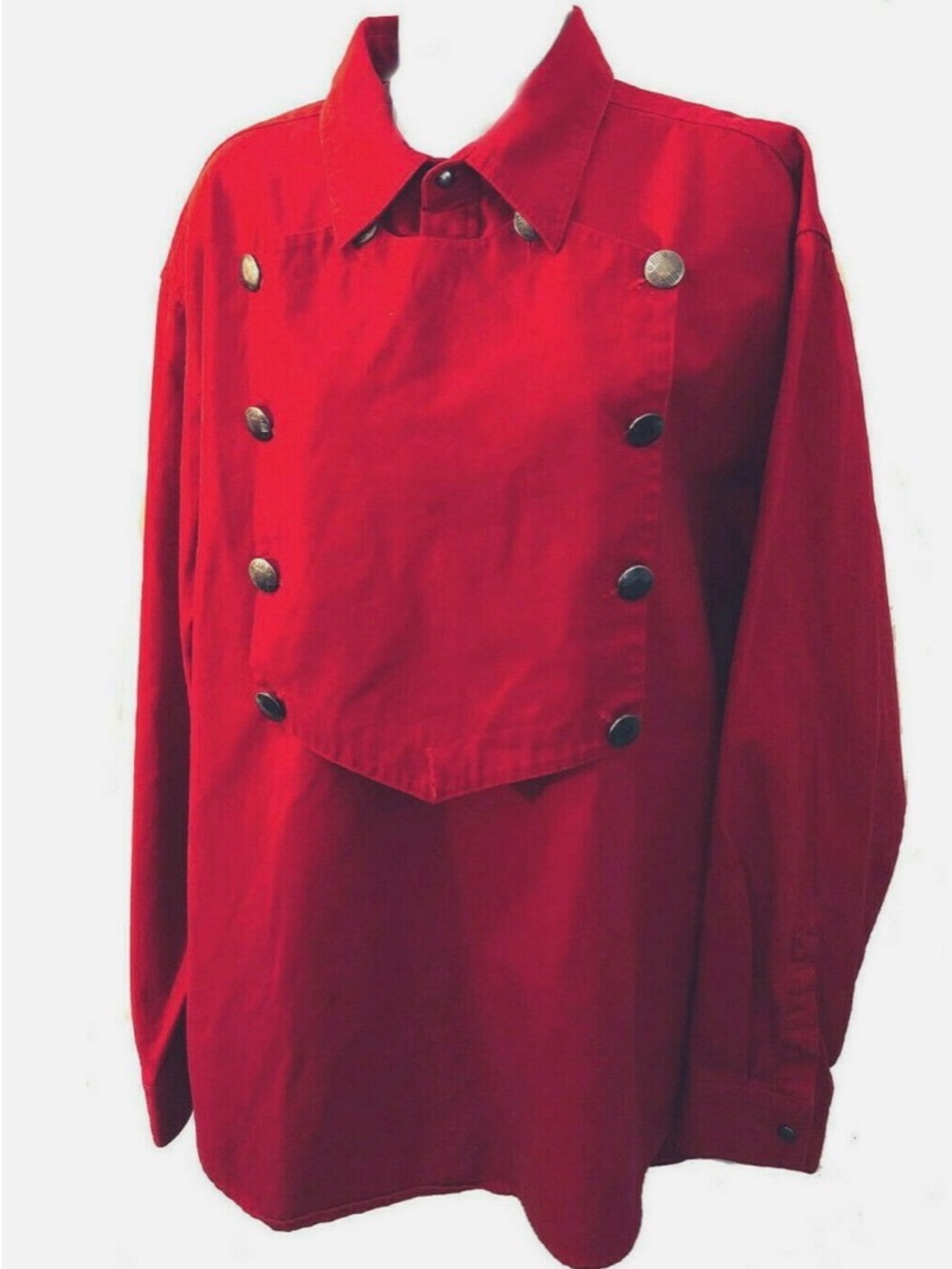 Vintage Scully Red Military-Style Buttoned Field Jacket